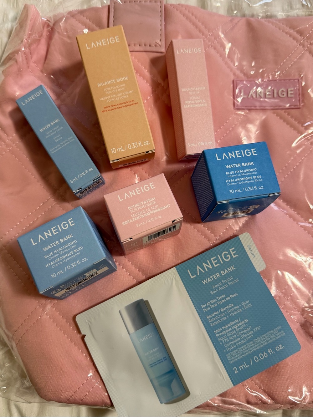 LANEIGE Bundle including Pink Bag